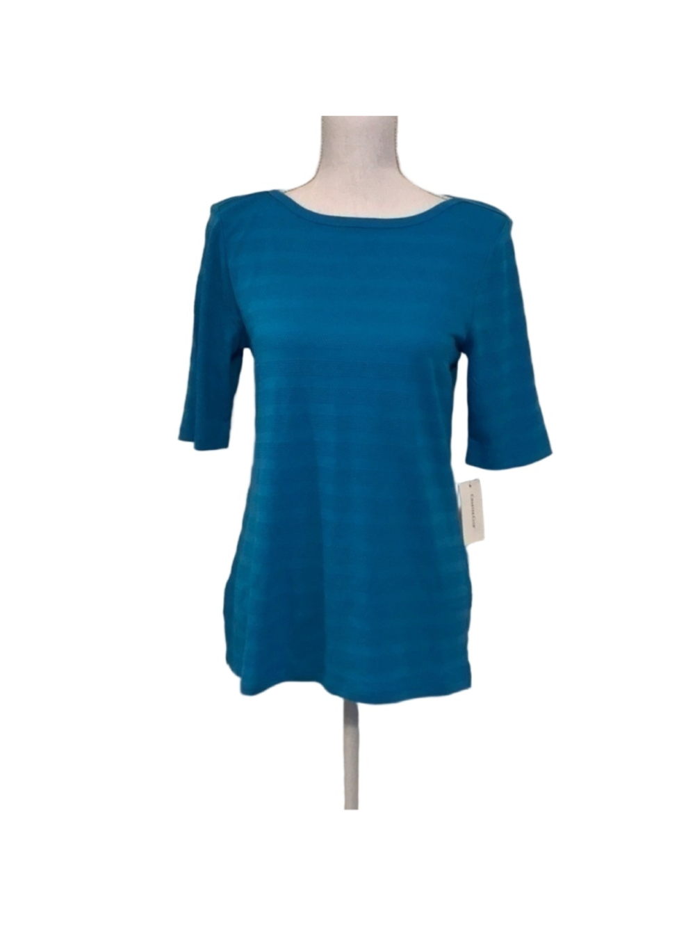 CHARTER CLUB BLUE TEXTURED TOP